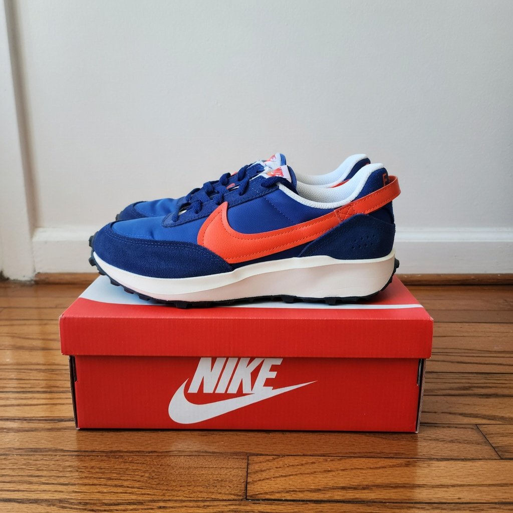 Nike Waffle Debut Blue Void Red Running Sneakers Women's Size 7.5 New Ib4364-492